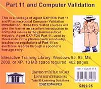 Part 11 and Computer Validation