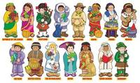 Around the World Kids Bulletin Board Set (30 pieces)