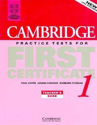 Cambridge Practice Tests for First Certificate 1 Teacher's book
