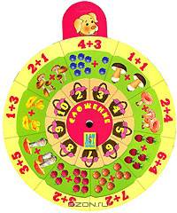 Сложение: Игровое пособие для детей 5-7 лет (карусель)