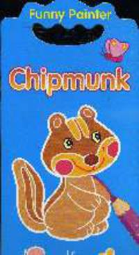 Книжка раскраска Funny Painter:Бурундук(синяя) - (Книжки-раскраски Funny Painter) (Вырубка)