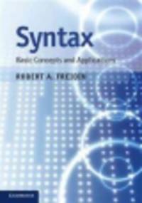 Syntax. Basic Concepts and Applications