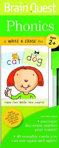 Brain Quest Write & Erase Set: Phonics