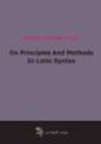 On Principles And Methods In Latin Syntax (1901)