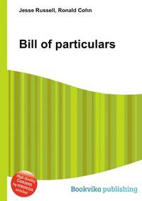 Bill of particulars