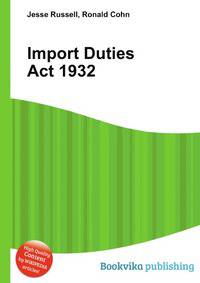 Import Duties Act 1932
