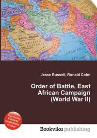 Order of Battle, East African Campaign (World War II)