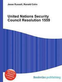 United Nations Security Council Resolution 1559