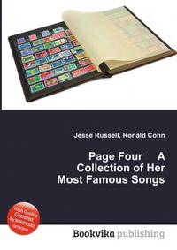 Page Four A Collection of Her Most Famous Songs