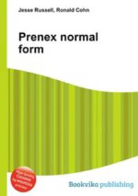 Prenex normal form