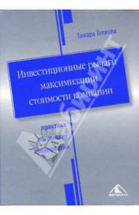 Инвестиционные рычаги максимизации стоимости компании. Практика российских предприятий