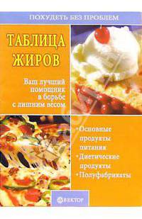 Таблица жиров - (Серия "Похудеть без проблем")