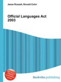 Official Languages Act 2003
