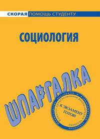 Шпаргалка по социологии
