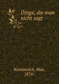Dinge, die man nicht sagt