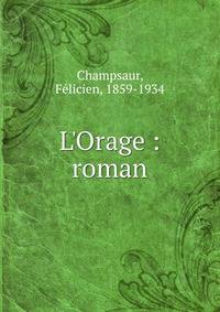 L'Orage : roman