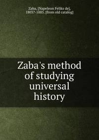 Zaba's method of studying universal history