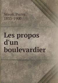 Les propos d'un boulevardier