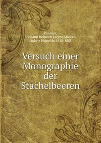 Versuch einer Monographie der Stachelbeeren