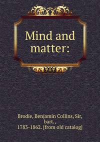 Mind and matter: