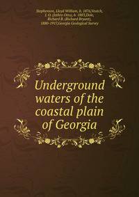 Underground waters of the coastal plain of Georgia