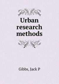 Urban research methods