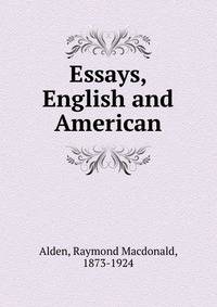 Essays, English and American