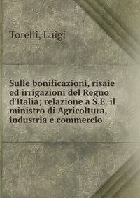 Sulle bonificazioni, risaie ed irrigazioni del Regno d'Italia; relazione a S.E. il ministro di Agricoltura, industria e commercio