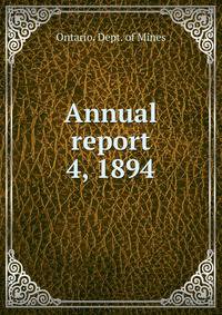 Fourth report of the bureau of mines 1894