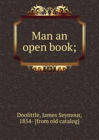 Man an open book;