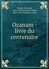 Ozanam : livre du centenaire