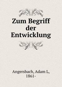 Zum Begriff der Entwicklung