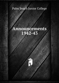 Announcements. 1942-43