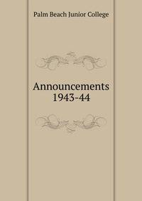 Announcements. 1943-44