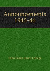 Announcements. 1945-46