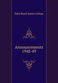 Announcements. 1948-49