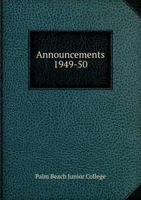 Announcements. 1949-50