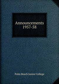 Announcements. 1957-58