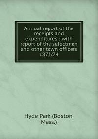 Annual report of the receipts and expenditures : with report of the selectmen and other town officers. 1873/74