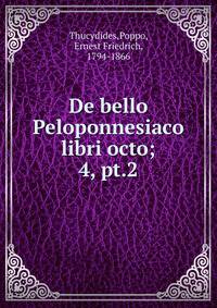 Thucydides de bello Peloponnesiaco libri octo