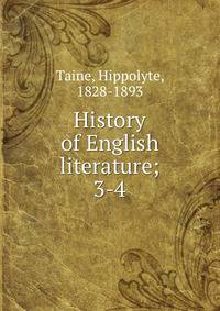 History of English literature;. 3-4