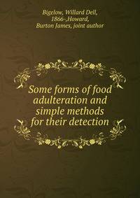 Some forms of food adulteration and simple methods for their detection