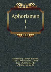 Aphorismen. 1