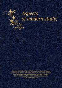 Aspects of modern study;