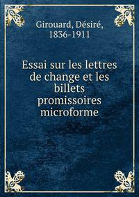 Essai sur les lettres de change et les billets promissoires microforme