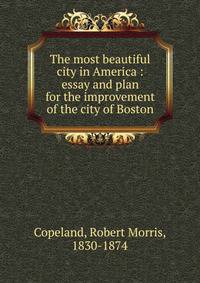 The most beautiful city in America : essay and plan for the improvement of the city of Boston