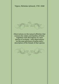 Observations on the natural affinities that connect the orders and families of birds: togethers with description of a new species of scolopax . with observations on the anas glocitans of pallas and a description of the female of that species