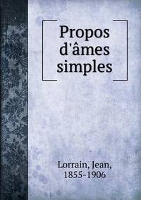 Propos d'?mes simples