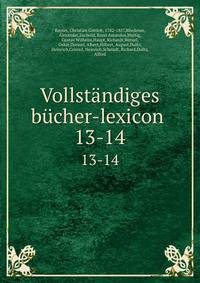 Vollstndiges bcher-lexicon . 13-14