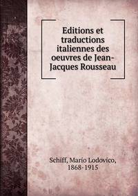 Editions et traductions italiennes des oeuvres de Jean-Jacques Rousseau